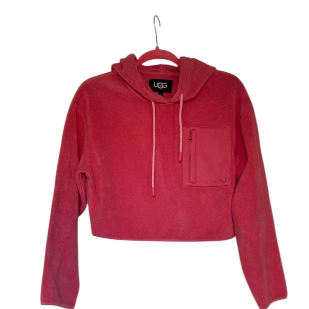 UGG Women's Vibrant Pink Fleece Hoodie